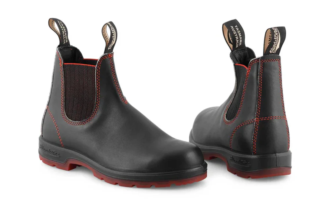 BLUNDSTONE | Leather 2342 | Black/Red/Black - Image 3
