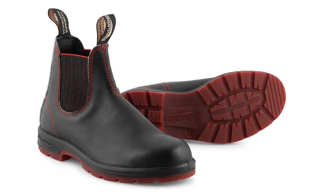 BLUNDSTONE | Leather 2342 | Black/Red/Black - Image 4