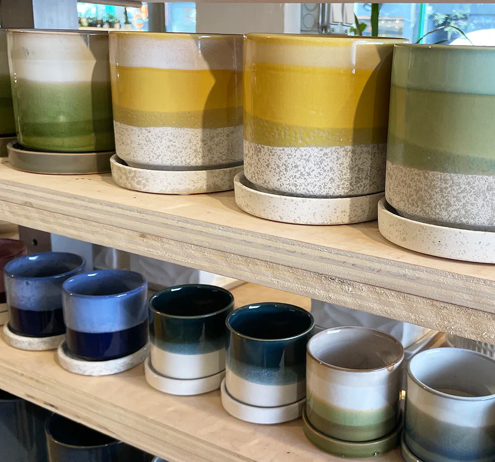 CHIVE | Minute 1, 5" Pot & Saucer | Cobalt Blue - Image 3