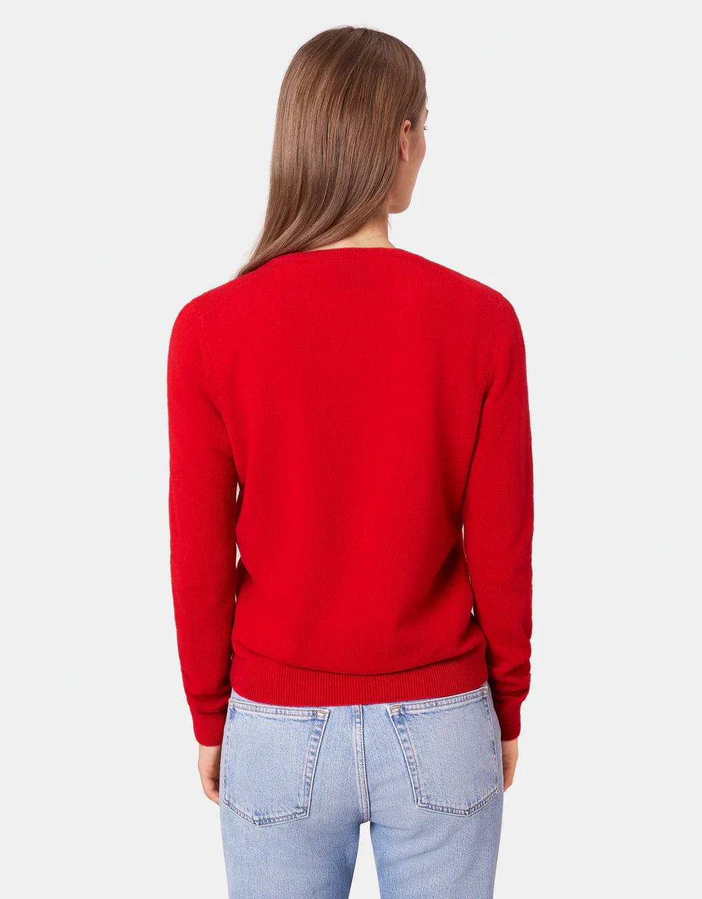 COLORFUL STANDARD | Women Light Merino Wool Crewneck | Scarlet Red - Image 3