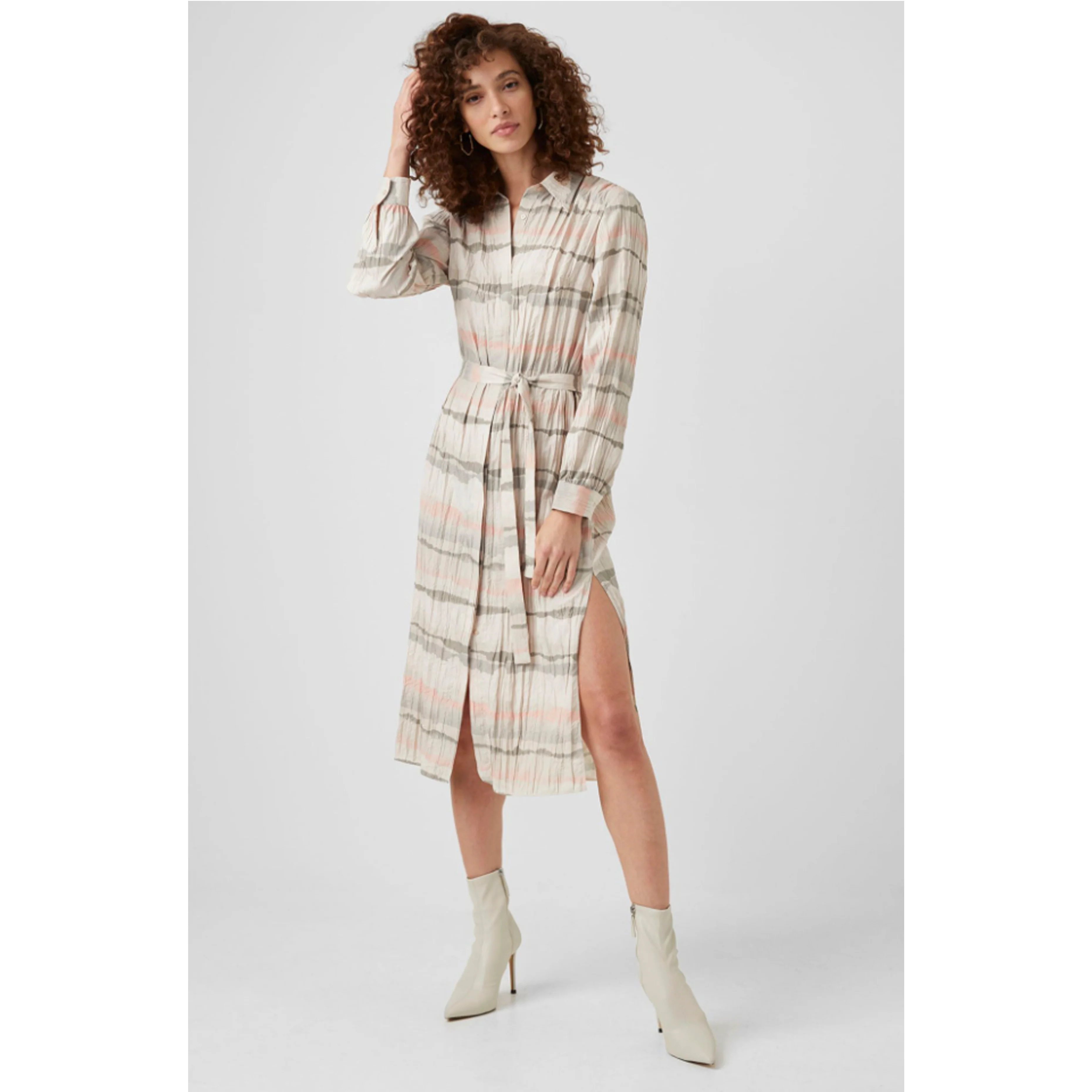 FRENCH CONNECTION | Hope Drape Shirt Dress - Image 3