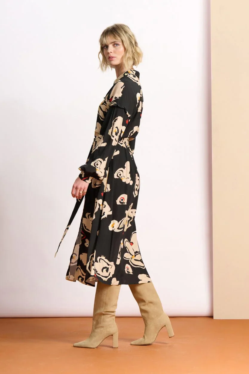 POM AMSTERDAM | Flower Glory Dress | Black - Image 5