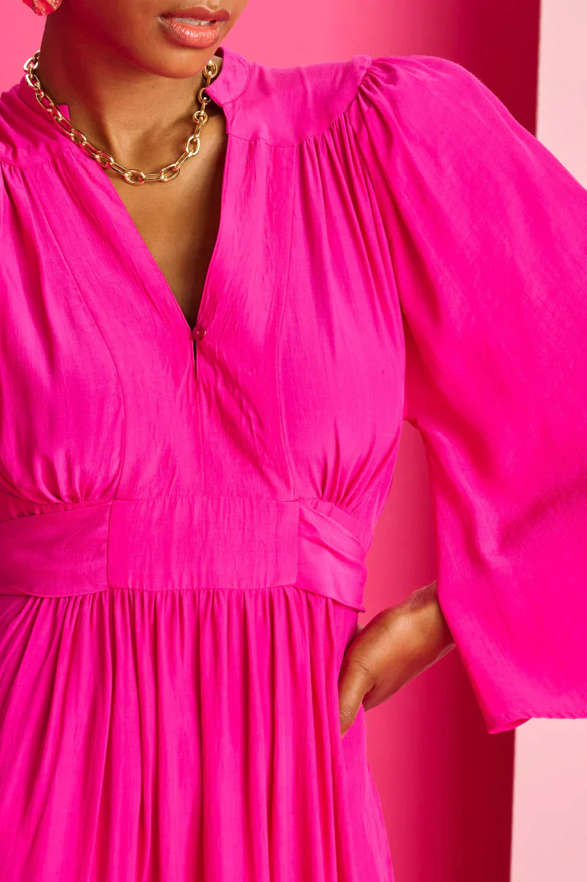 POM AMSTERDAM | Imperial Fuchsia Dress | Pink - Image 3