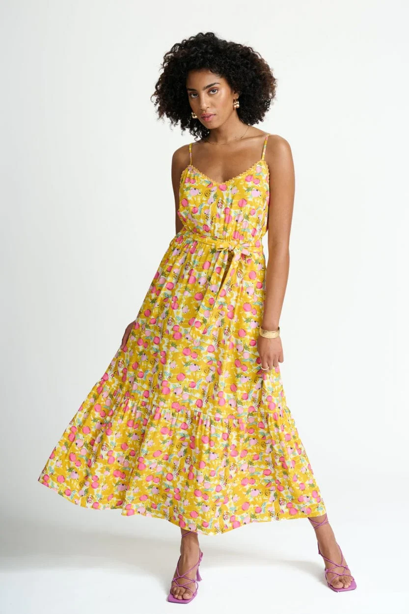 POM AMSTERDAM | Tess Dress | Pomegranate Yellow - Image 5