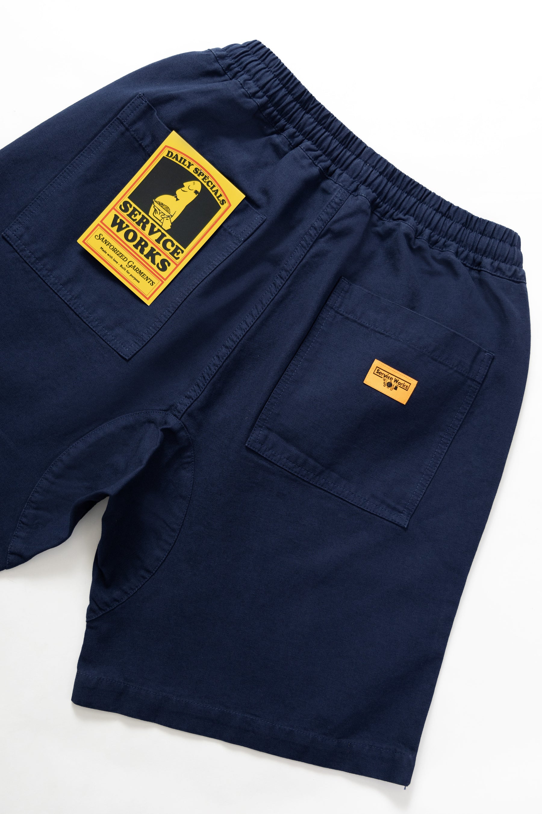 SERVICE WORKS | Classic Chef Shorts | Dark Navy - Image 4